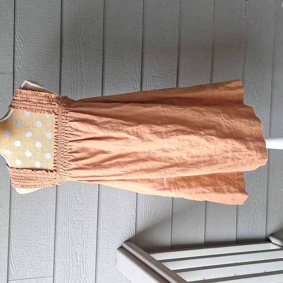 Everlane The Smocked Linen Dress Size XS Light Brown - Picture 7 of 14